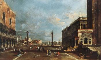 弗朗西斯科 格拉蒂 View of Piazzetta San Marco towards the San Giogio Maggiore 弗朗西斯科 格拉蒂 View of Piazzetta San Marco towards the San Giogio Maggiore